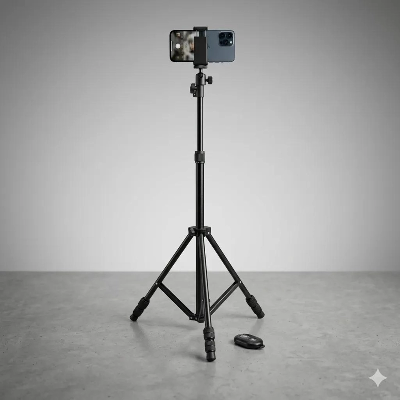TRIPODE DE 160 CM CON CONTROL BLUETOOTH PARA SMARTPHONES - 2