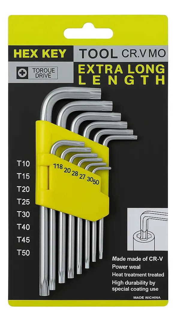 LLAVE DE APRIETE FIJA TORX T10 A T50 - 2