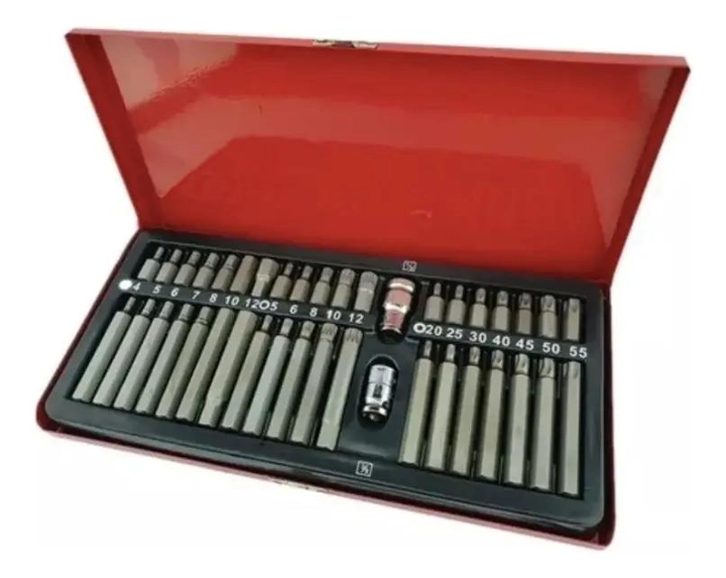 KIT DE PUNTAS CORTAS Y LARGAS TORX ALLEN 40 PIEZAS - 5
