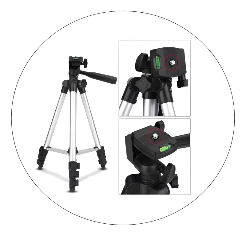 TRIPODE TELESCOPICO AJUSTABLE PARA CAMARAS Y CELULARES - 1