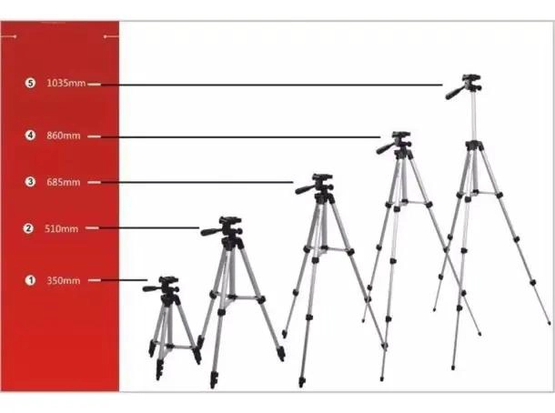 TRIPODE TELESCOPICO AJUSTABLE PARA CAMARAS Y CELULARES - 4