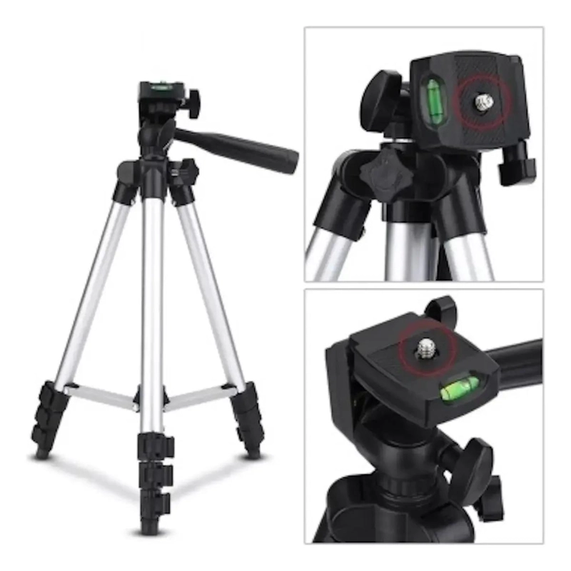 TRIPODE TELESCOPICO AJUSTABLE PARA CAMARAS Y CELULARES - 5