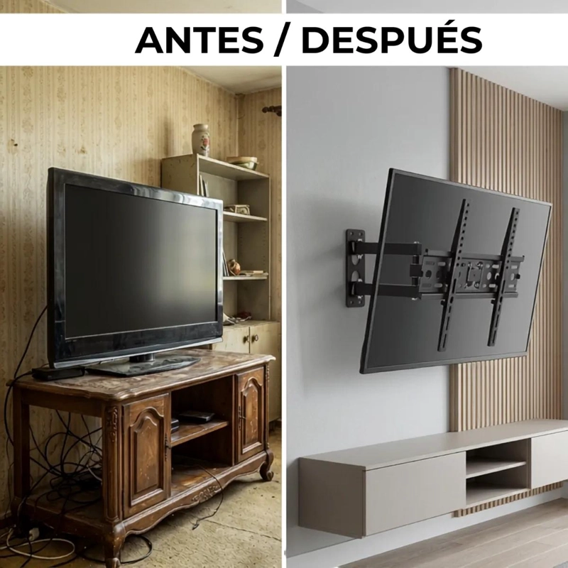 SOPORTE DE PARED PARA TV INCLINABLE DE 26 A 65 PULGADAS - 6