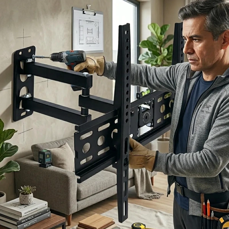 SOPORTE DE PARED PARA TV INCLINABLE DE 26 A 65 PULGADAS - 7