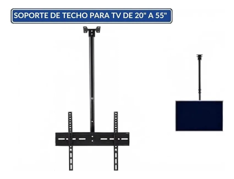 SOPORTE DE TECHO AJUSTABLE PARA PANTALLAS DE 20 A 55 PULGADAS - 4