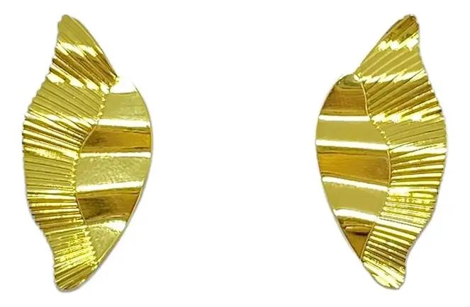 AROS MARIPOSA BAÑADOS EN ORO 18K CON DISEÑO ELEGANTE - 1