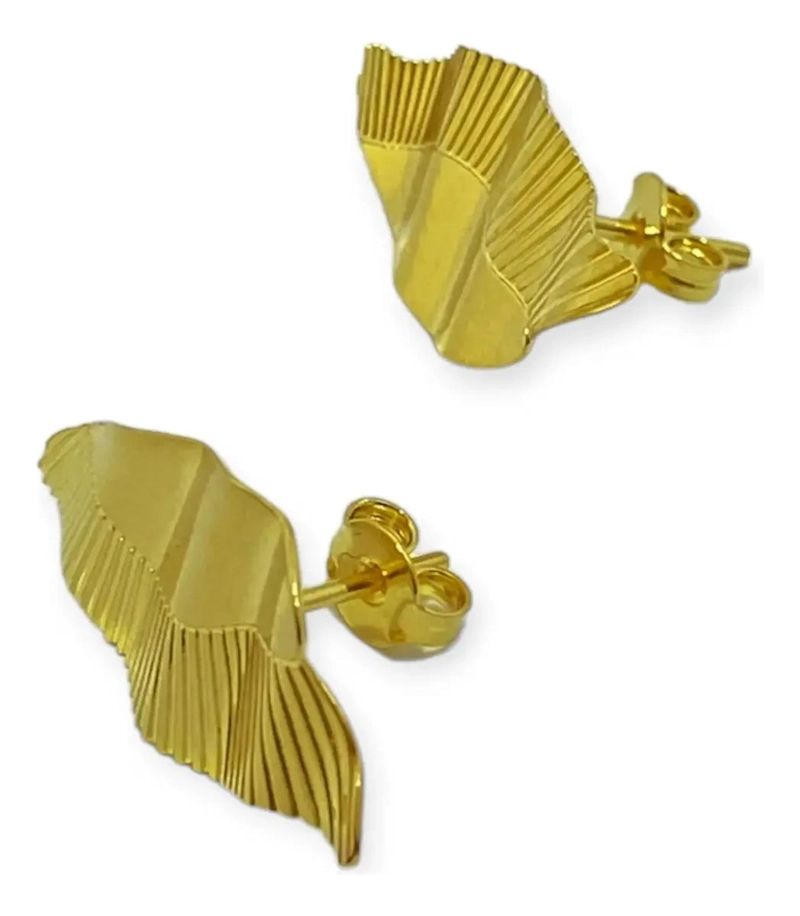 AROS MARIPOSA BAÑADOS EN ORO 18K CON DISEÑO ELEGANTE - 2