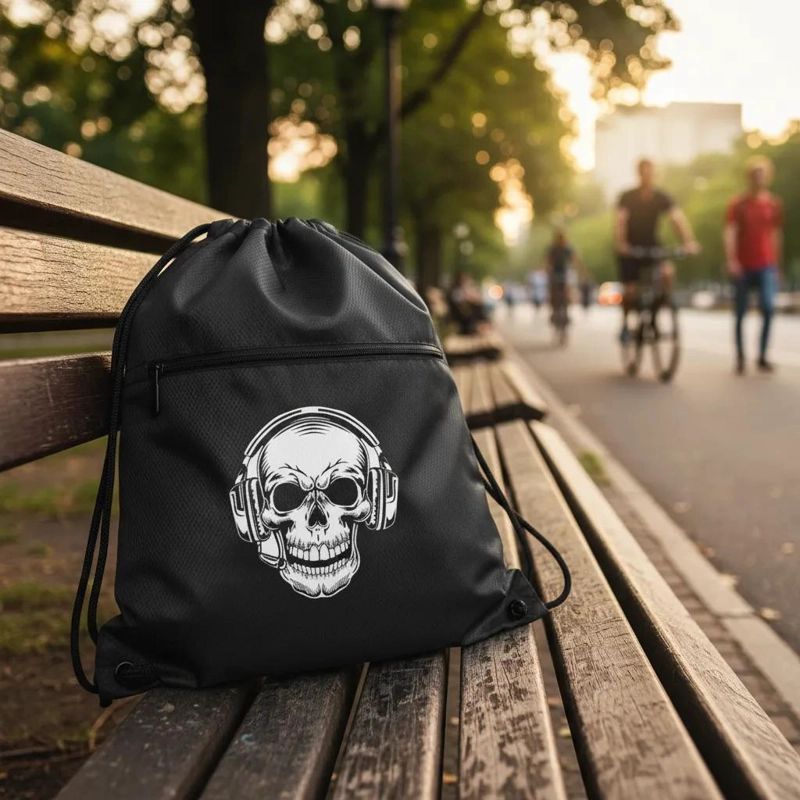 MORRAL TIPO BOLSO CON CIERRE Y COMPARTIMIENTO ADICIONAL - 1
