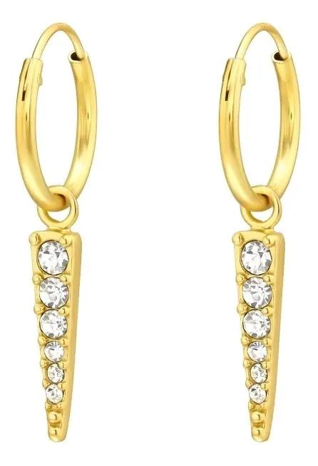 ARGOLLAS COLGANTES BRILLANTES EN PLATA Y ORO PARA TODOS - 1