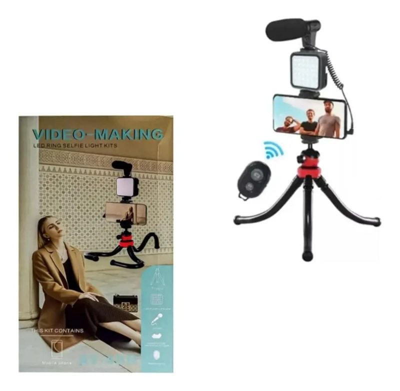 TRIPODE FLEXIBLE 360° PARA VIDEO MAKING PORTATIL Y AJUSTABLE - 2