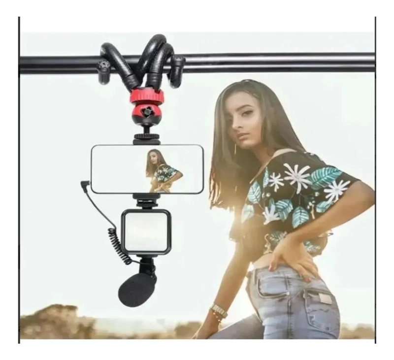 TRIPODE FLEXIBLE 360° PARA VIDEO MAKING PORTATIL Y AJUSTABLE - 4