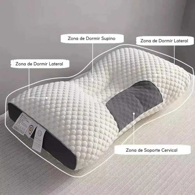 ALMOHADA ERGONOMICA 3D PARA SOPORTE CERVICAL Y DESCANSO SALUDABLE - 3