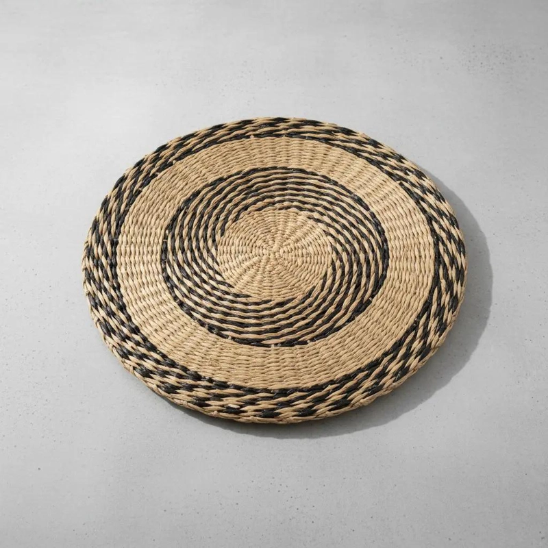 INDIVIDUAL REDONDO DE BAMBU NEGRO PARA MESA - 4