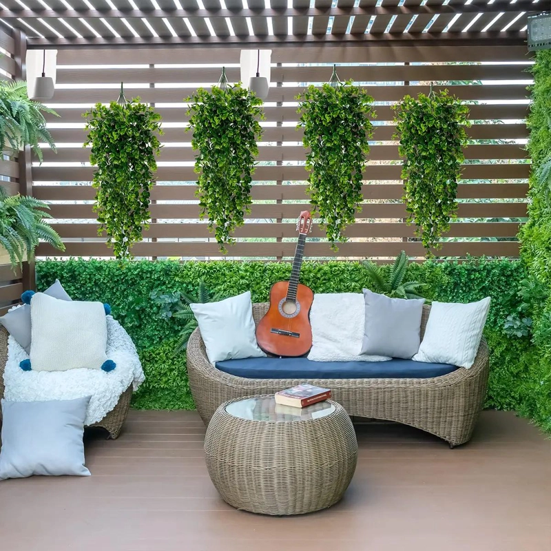 4 PLANTAS COLGANTES ARTIFICIALES DE EUCALIPTO PARA DECORACION - 5