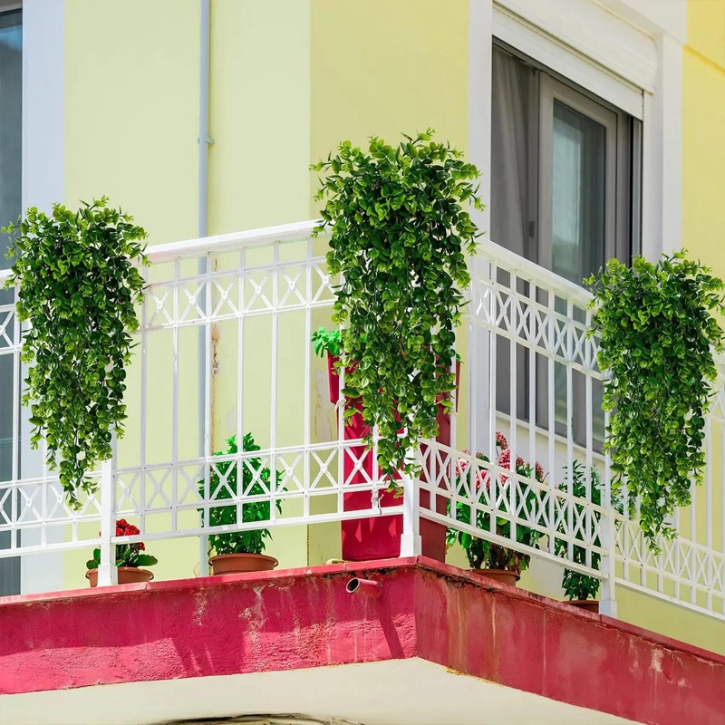4 PLANTAS COLGANTES ARTIFICIALES DE EUCALIPTO PARA DECORACION - 6