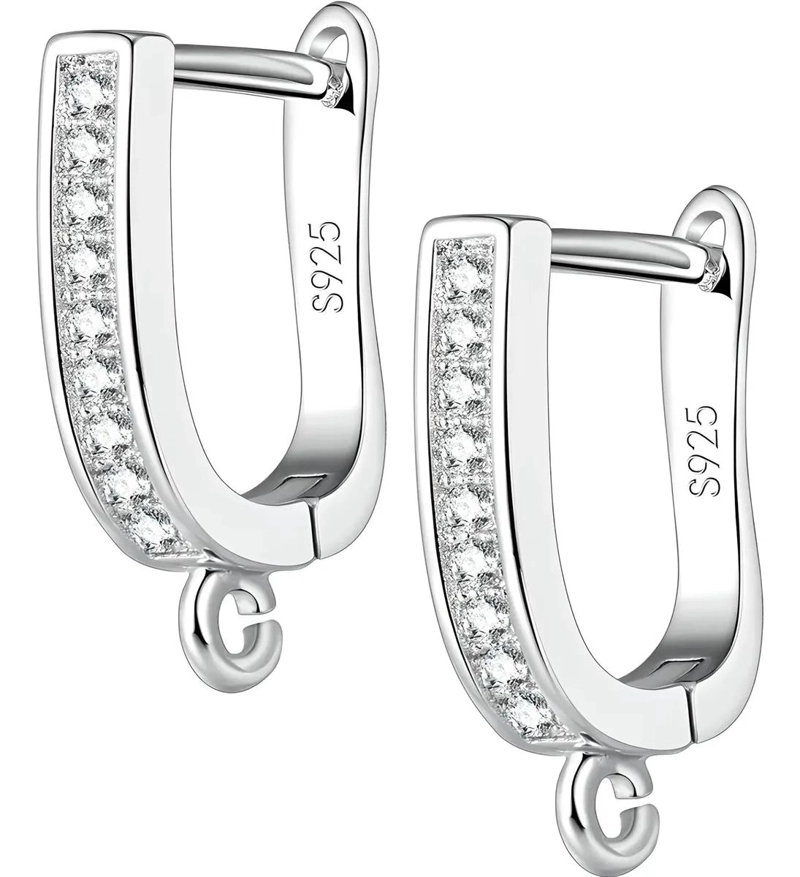 AROS ELEGANTES DE PLATA 925 CON ZIRCONIA PARA MUJER - 1