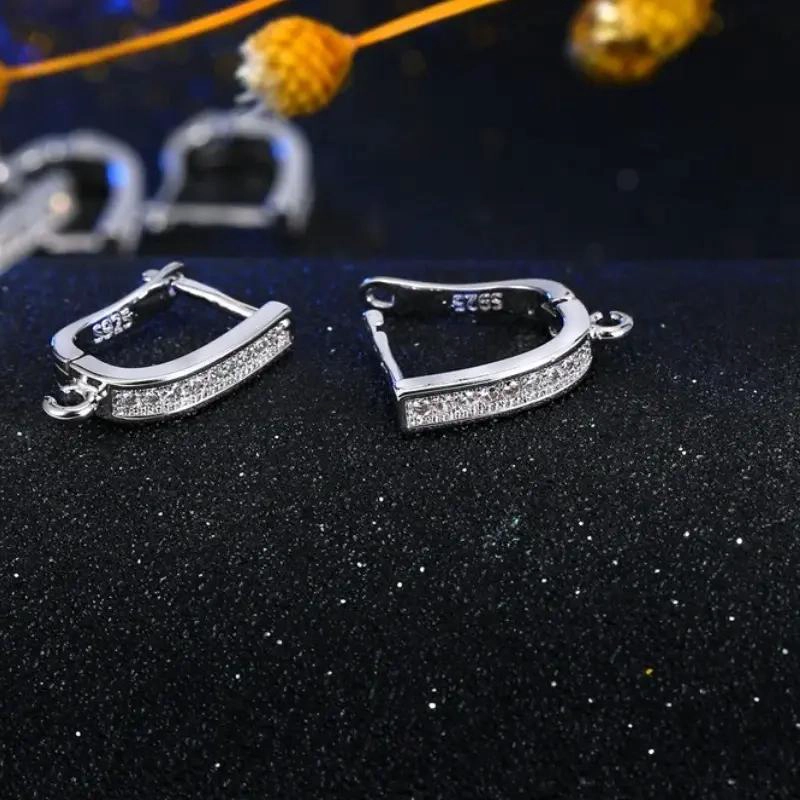 AROS ELEGANTES DE PLATA 925 CON ZIRCONIA PARA MUJER - 4
