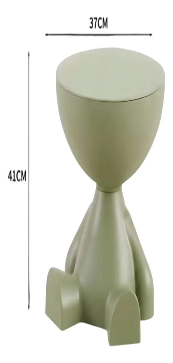 MESA AUXILIAR CON ALMACENAMIENTO INTEGRADO VERDE OLIVA - 2