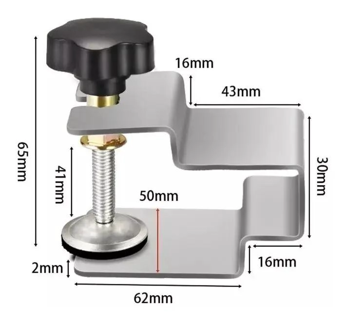 ABRAZADERA DE INSTALACION PARA ARMARIO DE 46 MM DE APERTURA - 2