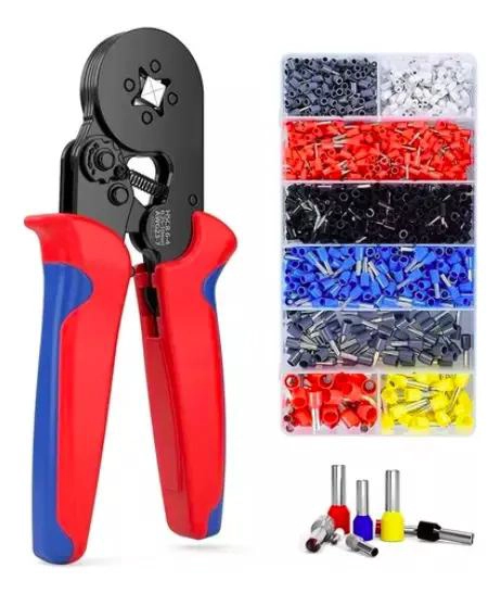 ALICATE CRIMPADOR CON 1200 TERMINALES AISLADOS PARA CONEXIONES - 1