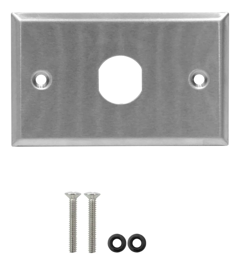 PLACA FRONTAL METALICA INDUSTRIAL 70X11 PARA TRIMERX - 1