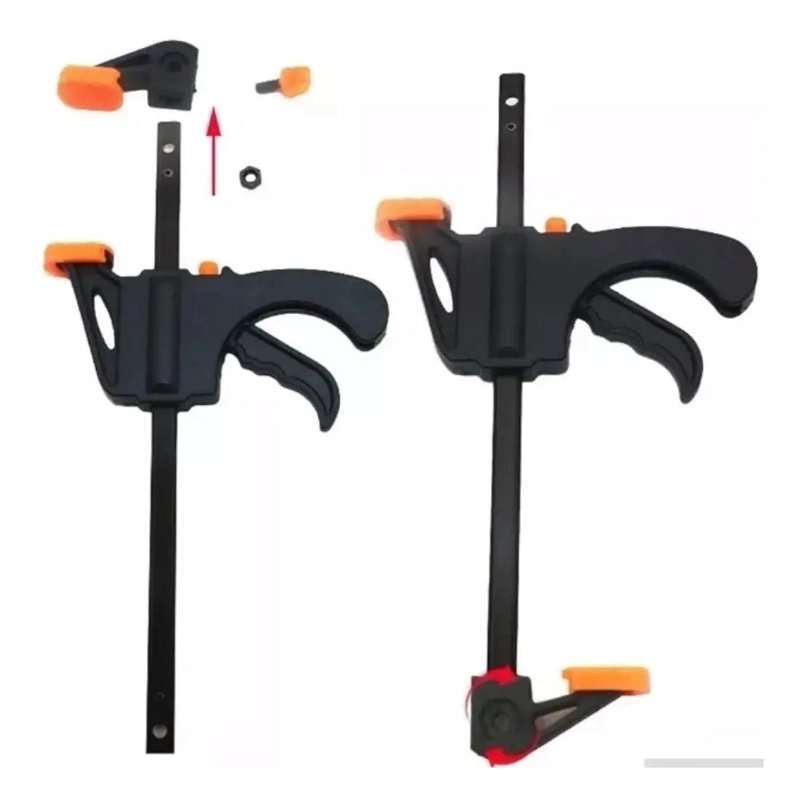 PACK DE 2 PRENSAS RAPIDAS DE CARPINTERO 12 PULGADAS - 7