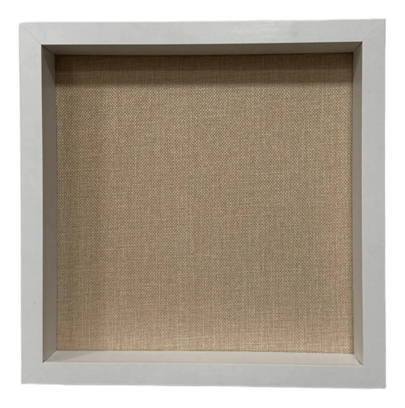 PORTARRETRATOS DE MADERA Y ACRILICO 30X30CM COLOR BLANCO - 2
