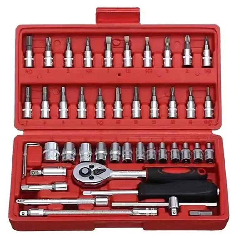 SET DE HERRAMIENTAS CON 46 PIEZAS DE ACERO CARBONO - 1
