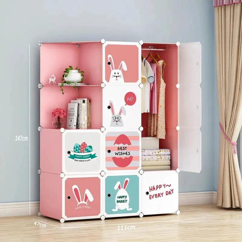 ORGANIZADOR DE ROPA COLGANTE PARA ARMARIO INFANTIL ROSA - 6