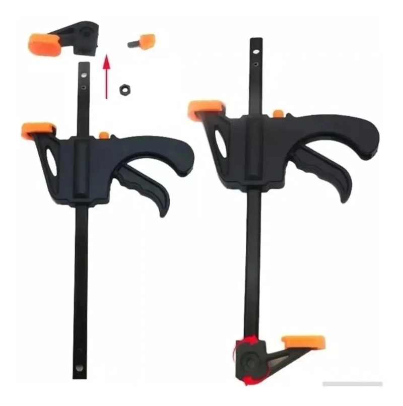 PACK DE 2 PRENSAS RAPIDAS DE CARPINTERO 12 PULGADAS - 7