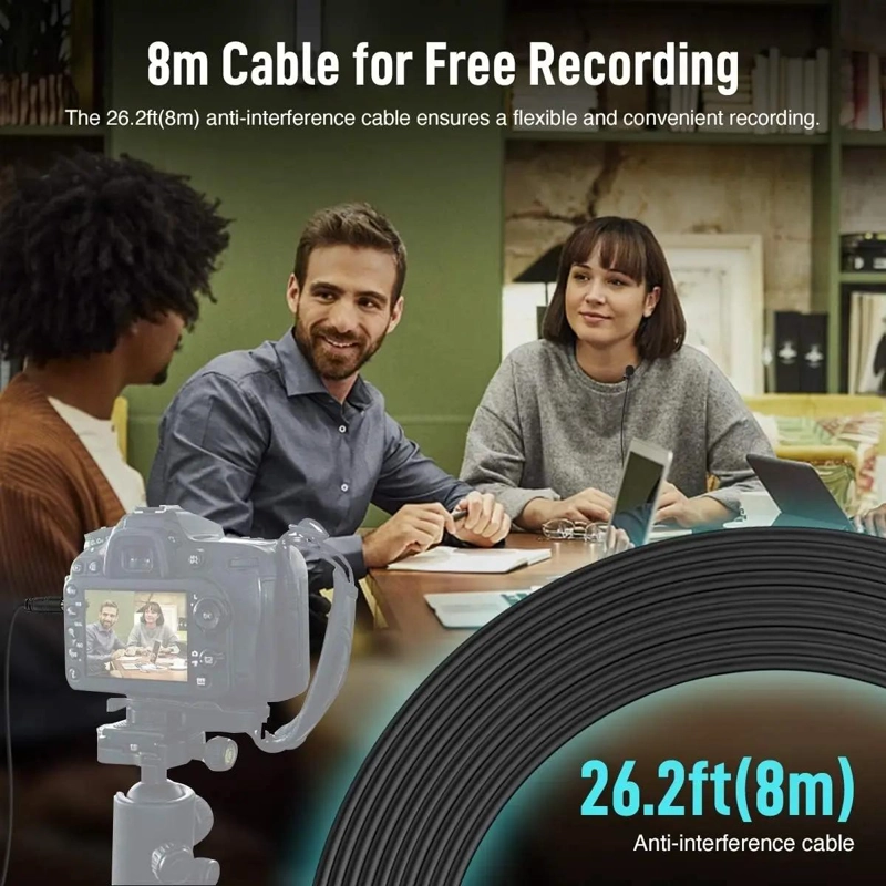 MICROFONO LAVALIER CLIP PARA CELULAR Y CAMARA VLOG - 5