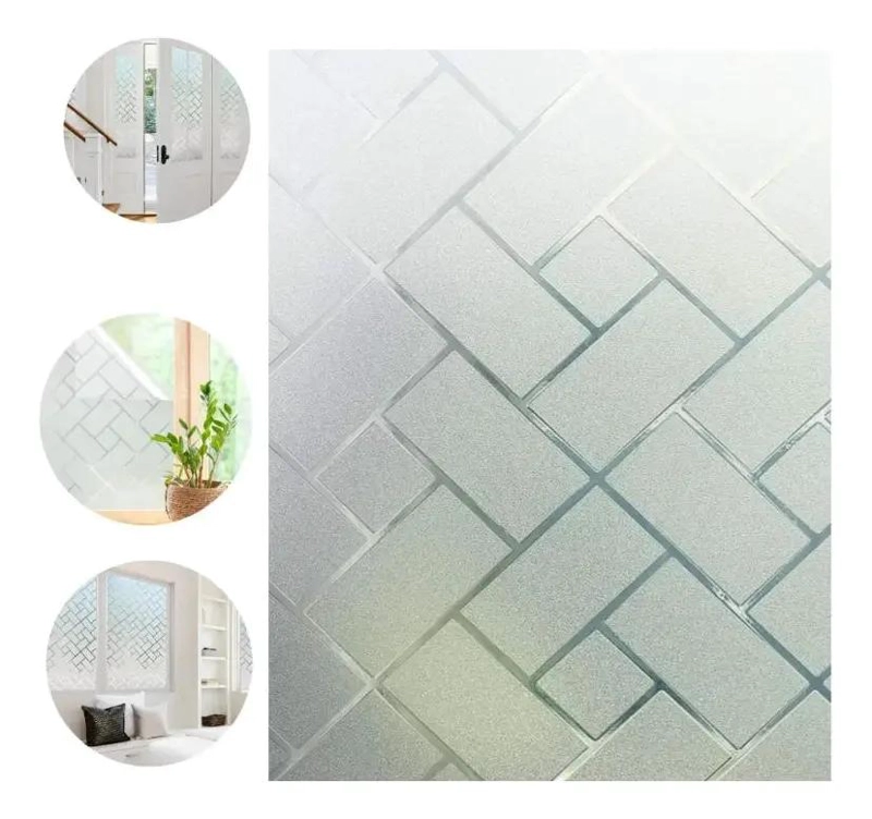 VINILO ESTATICO MATE PARA VENTANAS 5M X 45CM CON DISEÑO MODERNO - 1