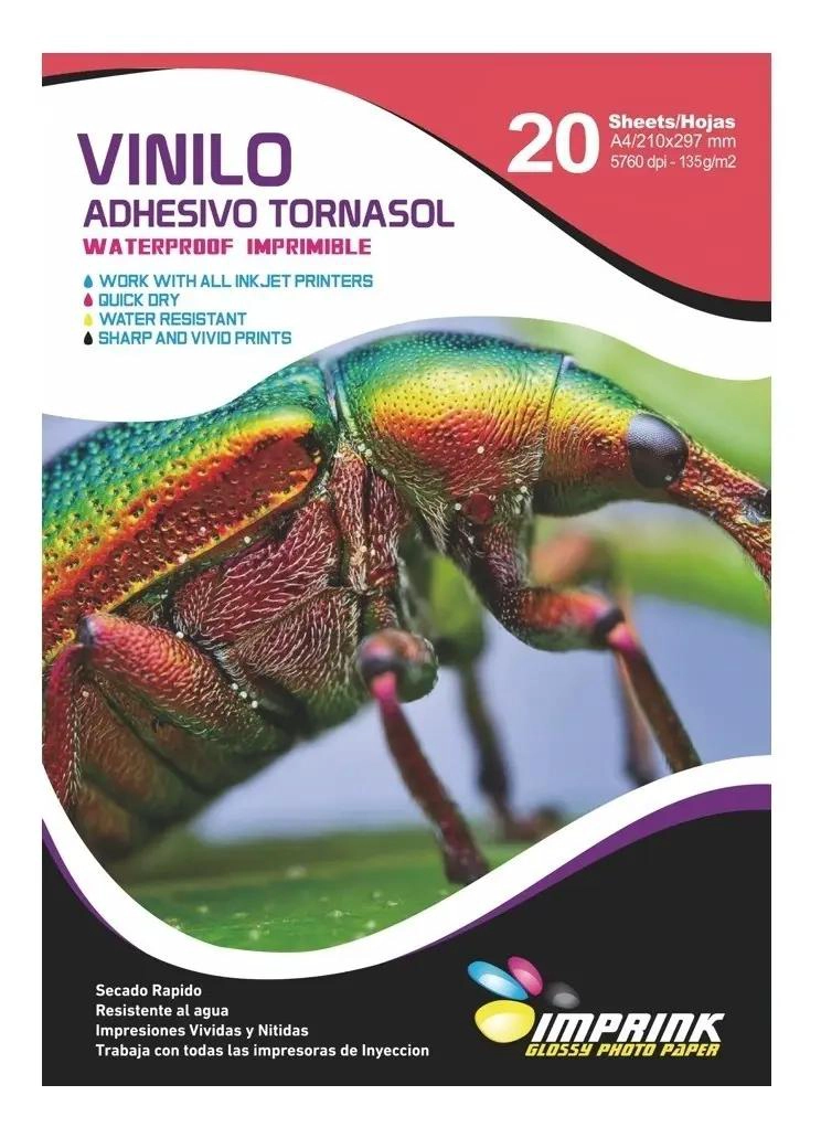 VINILO ADHESIVO HOLOGRAFICO A4 PARA IMPRESION CREATIVA - 1