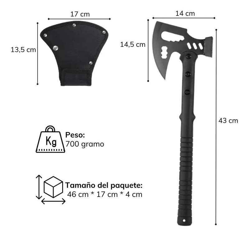 HACHA DE MANO CON FUNDA PARA CAMPING Y CAZA - 2