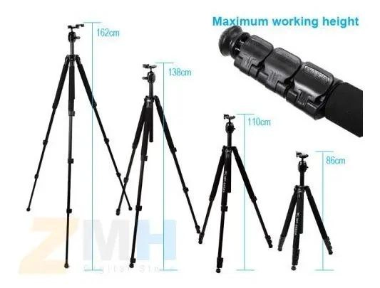 TRIPODE FOTOGRAFICO LIVIANO CON CABEZAL DE BOLA - 1