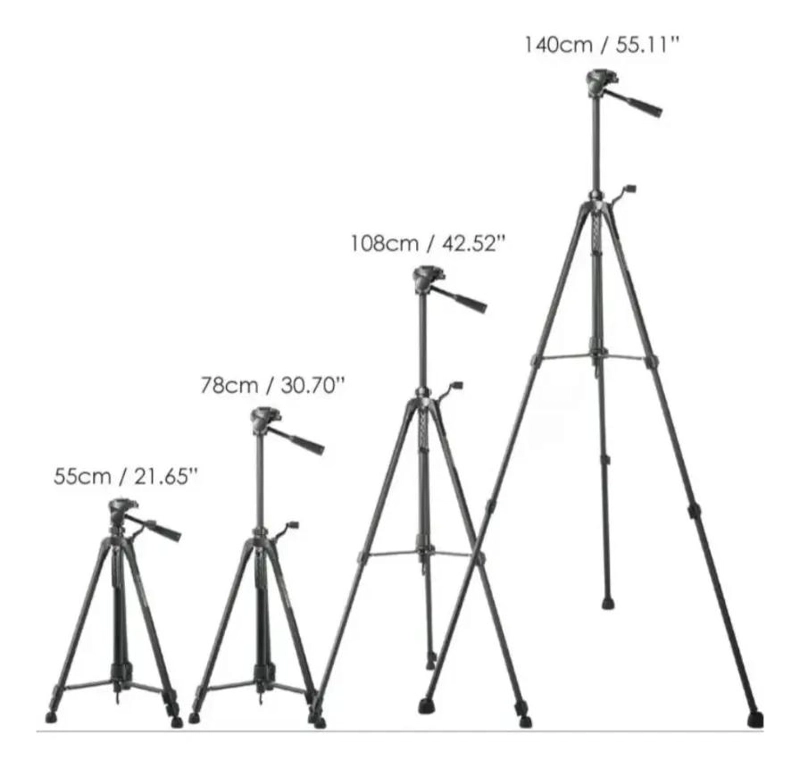 TRIPODE TELESCOPICO PROFESIONAL PARA CAMARAS Y SMARTPHONES - 3
