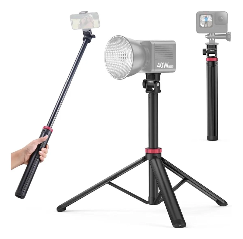 TRIPODE EXTENSIBLE DE ALUMINIO PARA FOTOGRAFIA Y VIDEO - 1
