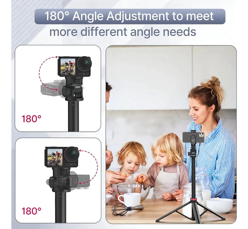 TRIPODE EXTENSIBLE DE ALUMINIO PARA FOTOGRAFIA Y VIDEO - 3