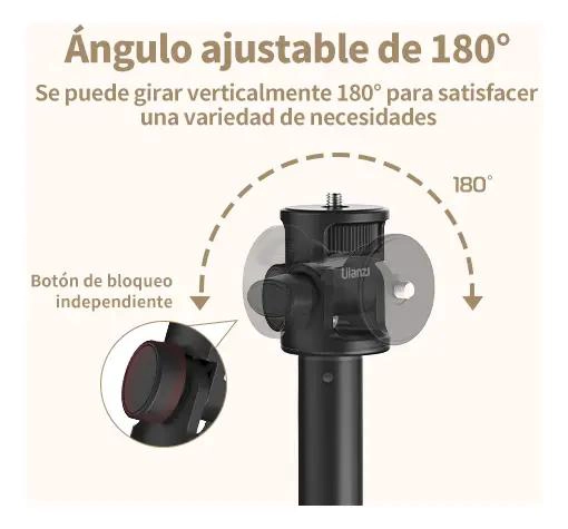 TRIPODE EXTENSIBLE DE ALUMINIO PARA FOTOGRAFIA Y VIDEO - 7