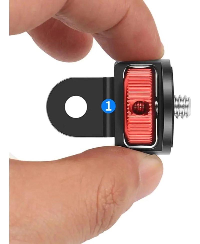 ADAPTADOR DE 1/4 PULGADAS CON ROTACION 360° PARA CAMARAS DEPORTIVAS - 3
