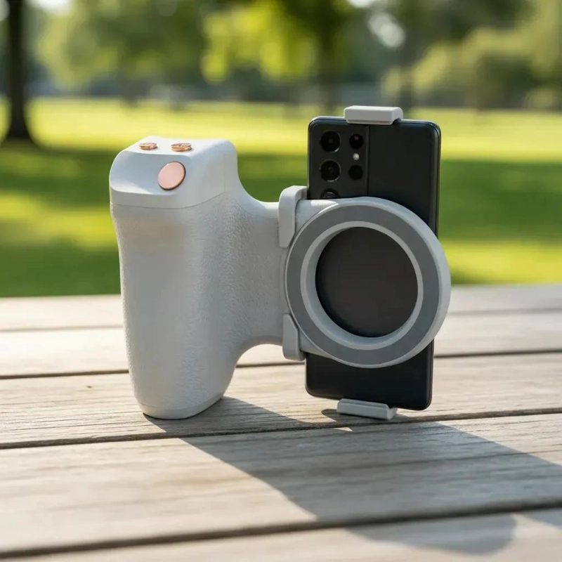 EMPUÑADURA ERGONOMICA MAGNE TICA PARA CELULAR CON DISPARADOR - 2