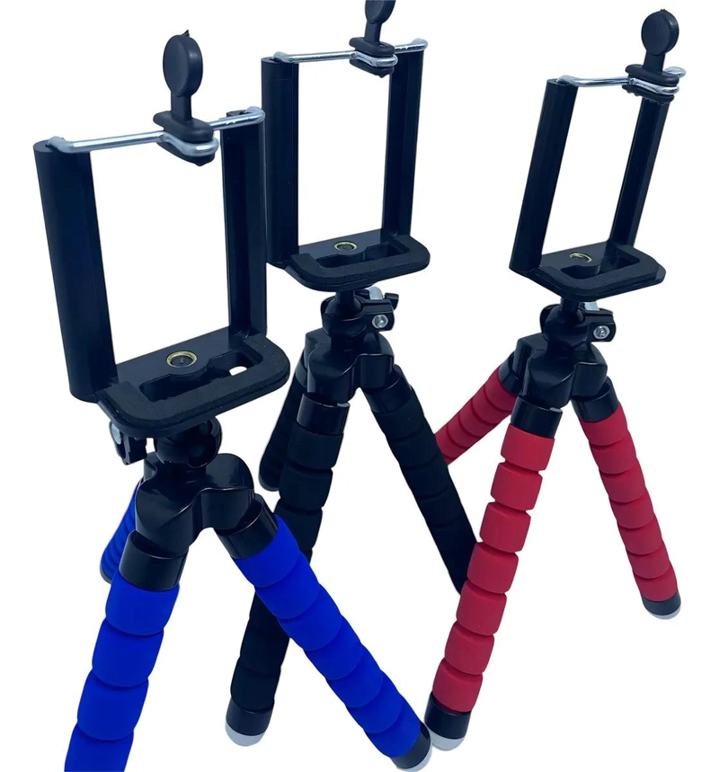 MINITRIPODE FLEXIBLE PARA CELULAR CON PATAS AJUSTABLES Y CABEZAL GIRATORIO - 3