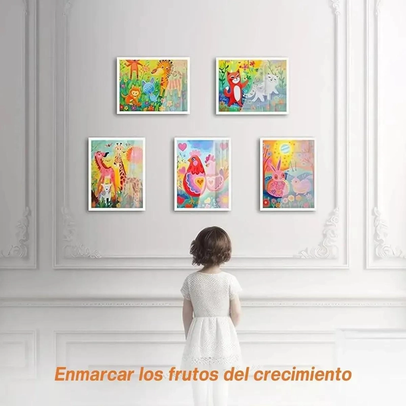 MARCO DE ARTE INFANTIL CON APERTURA FRONTAL PARA DIBUJOS - 7