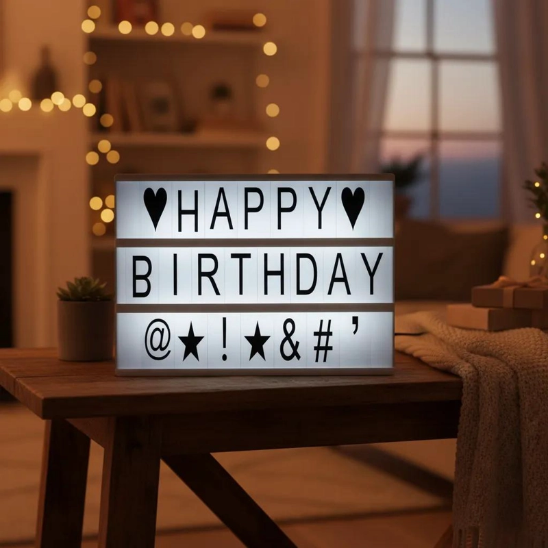 PIZARRA DE LUZ LED PARA MENSAJES CON LETRAS Y NUMEROS - 1