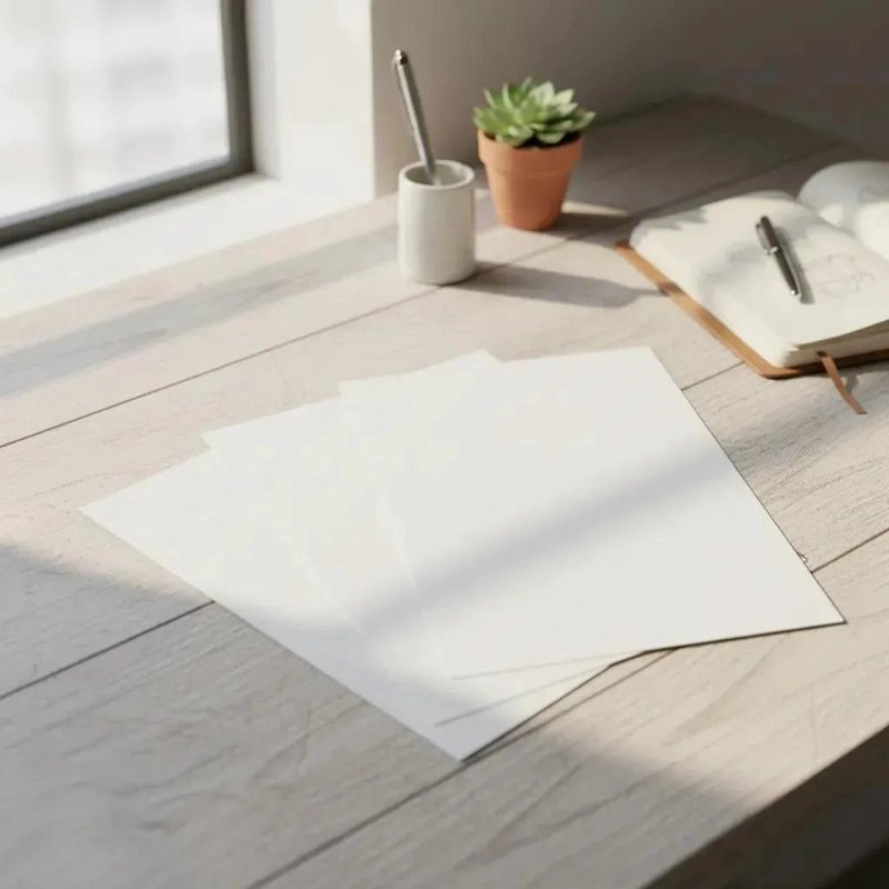 PAPEL ADHESIVO TRANSPARENTE BRILLANTE A4 PARA MANUALIDADES Y ETIQUETAS - 2