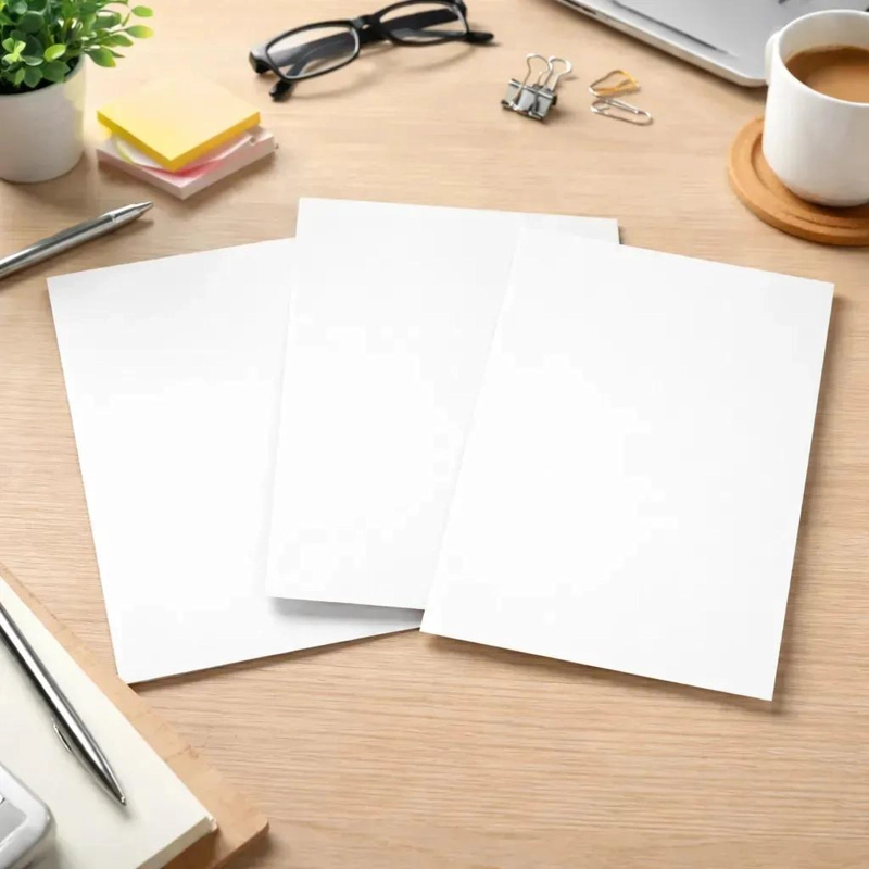 PAPEL ADHESIVO TRANSPARENTE BRILLANTE A4 PARA MANUALIDADES Y ETIQUETAS - 4