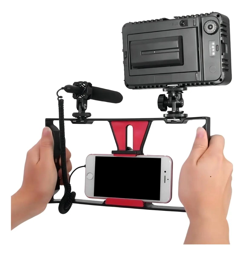 SOPORTE ESTABILIZADOR MANUAL PARA SMARTPHONES CON ACOPLAMIENTOS - 1