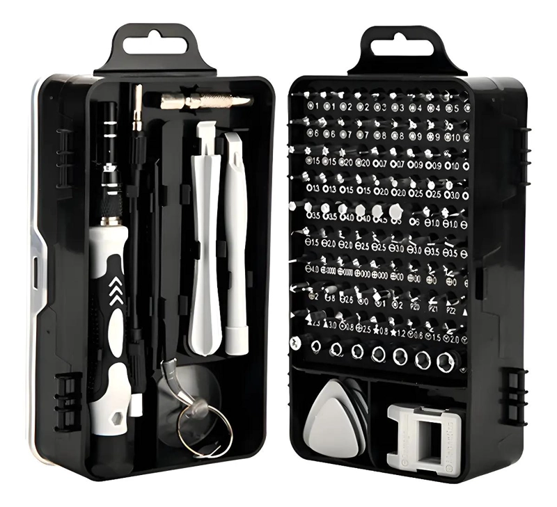 JUEGO DE DESTORNILLADORES DE PRECISION 115 PIEZAS PARA ELECTRONICA - 1