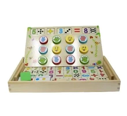SET EDUCATIVO DE MATEMATICAS EN MADERA PARA NIÑOS - 1