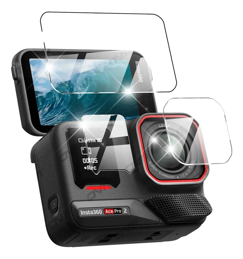 PROTECTOR DE VIDRIO TEMPLADO PARA CAMARA INSTA360 ACE PRO 2 - 1